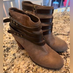 Brown Booties/Boots by Madden Girl. Size 8.5